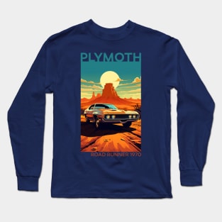 Roaring Resurrection: The 1970 Plymouth Road Runner Revival Long Sleeve T-Shirt